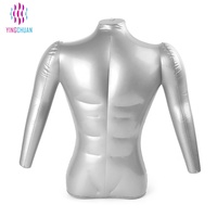 Torso homme gonflable en plastique, 1 pièce, Mannequin avec bras, bon marché