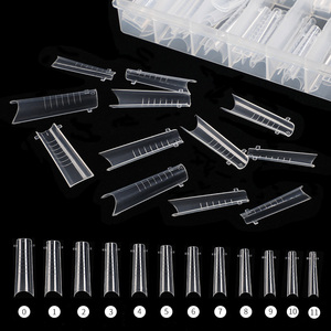 120 Uds. Moldes Duales Franceses para Uñas, Guías de Media Cobertura, Molde de Extensión Rápida de Gel, Puntas de Uñas Postizas - Product Image 5