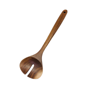 Cuchara de tenedor para servir ensalada de madera de acacia - Product Image 1