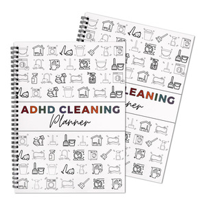 Agenda riutilizzabile per la pulizia domestica e elenco di controllo annuale con tracciamento degli obiettivi giornalieri per <span class=keywords><strong>adulti</strong></span> con <span class=keywords><strong>ADHD</strong></span> - Product Image 1