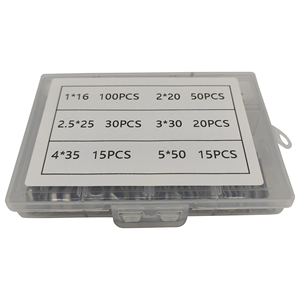 230pcs thép khóa cotter Pin & chia Pin phần cứng Assortment Kit cho chân khác nhau Cách sử dụng - Product Image 2