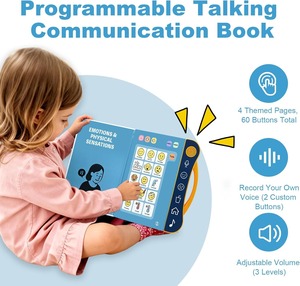 Dispositivo AAC para Autismo, Tablero de Comunicación para Materiales de Terapia del Habla No Verbales con 8 Botones Programables y Volumen Ajustable - Product Image 6