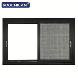 Fenêtre coulissante extérieure en aluminium imperméable ROGENILAN pour balcon, double vitrage Low-E avec moustiquaire - Product Image 1