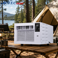 Mini climatiseur 2000 BTU à refroidissement seul 220V 110V, refroidissement rapide, télécommande, unité silencieuse pour camping-car, fourgonnette, cabine de camion 3-5m²