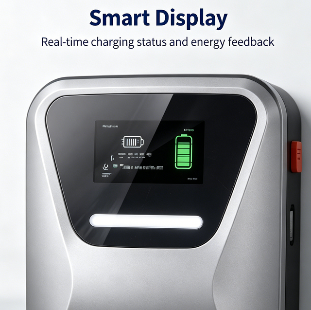 Smart Electric Vehicle Charging Station Wallbox EV Charger 7KW 21KW with WiFi Bluetooth App Control
