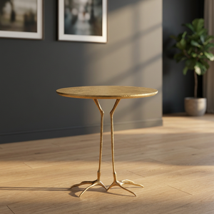 Mesa lateral dorada con patas de pájaro para sala de estar, hogar y Hotel - Product Image 2