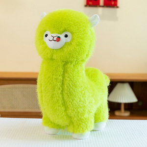 Alpaca de Peluche de Fresa Adorable de Alta Calidad, Novedosa y Personalizada, Muñeco de Peluche de Cordero Colorido para Bebé, Almohada Decorativa, Venta al por Mayor - Product Image 4