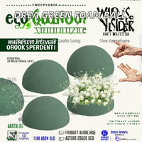 Tête de fleur Qibai en forme de cœur avec ventouse, fleur en résine phénolique PP pour arrangement DIY