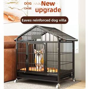 Kandang Anjing Ukuran Kecil hingga Sedang dari Logam Tebal dengan Pola Solid untuk Anjing Teddy Golden Retriever untuk Penggunaan Rumah Tangga - Product Image 2