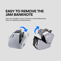 Numéro de série fabriqué en usine deux compteurs de poche de billets machine à monnaie compteurs d'argent et trieurs machine de comptage de valeur
