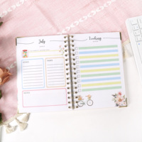 Carnet de budget personnalisé à spirale avec suivi financier quotidien/mensuel, 100 feuilles