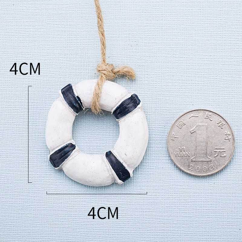 Aro salvavidas azul (resina)