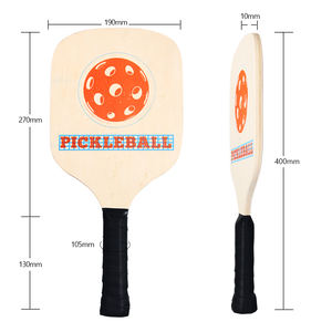 Fabriqué avec de l'ingéniosité en bois massif La flexibilité rencontre la puissance Un contrôle de balle plus stable et des coups plus forts Pagaie de pickleball en bois dur - Product Image 2