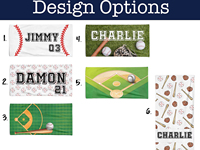Serviette de plage super douce de style turc personnalisée pour équipe de baseball avec nom personnalisé pour enfants