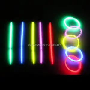 Bracelets lumineux 8 pouces, bâton lumineux pour fête et Halloween