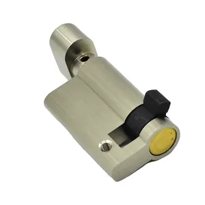 LK111 in ottone Offset passage lock senza chiave con pollice turn wc blocco nucleo cilindro manopola