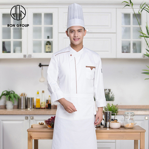 Eleganti Uniformi <span class=keywords><strong>da</strong></span> Chef e Barista Bianche, Lunghe, a Mezza Manica, Traspiranti e Impermeabili <span class=keywords><strong>per</strong></span> Hotel, Ristoranti e Cucine - Product Image 5