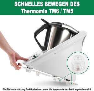 Planche coulissante en acrylique pour <span class=keywords><strong>Thermomix</strong></span> TM6 TM5 Classic White Quick Movement - Product Image 4