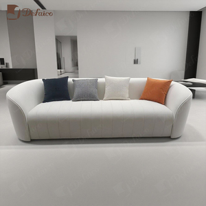 Italian Minimalist White Living <b>Room</b> Furniture Solid High Resilience Comfortable Living <b>Room</b> <b>Sofa</b>