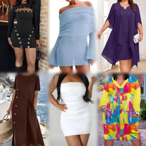 2026 Women's Mixed Print Sexy Casual Dress Wholesale Clearance Inventory - Product Image 1