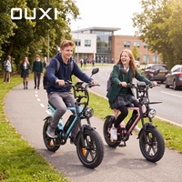Mini Bicicleta Elétrica com Pneus Largos para Adolescentes, 250W 36V 10.4Ah, com Cadeado, Assento Confortável, para Uso Diário, V8 OUXI