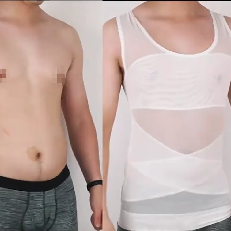 Men's Tummy-Control Seamless Shaping Vest (LJ-LI-028): fabric stretch, recovery and seam construction reference