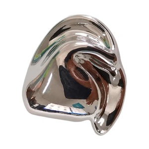 Thời trang hai mặt len outwear áo len áo khoác không đối xứng hình đặc biệt nút trang trí nút nhỏ thơm - Product Image 5