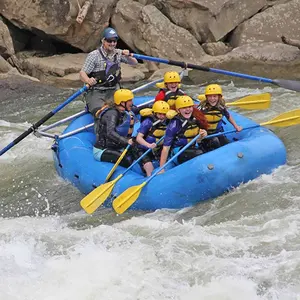 Penjualan Pabrik 12 Kaki 6 Orang PVC Perahu Rakit Sungai Hypalon