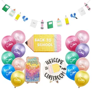 Back to School Party Garland First Day of School Pencil Pinata Welcome to Our Classroom Teacher Gifts
