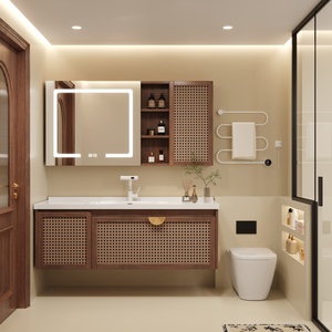 Nổi vanities phòng tắm với sàn lưu vực bền tủ gỗ dán cho phòng tắm - Product Image 4