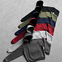 Ensemble de survêtement en molleton mélangé coton pour homme, avec sweat à capuche et pantalon de survêtement à coupe décontractée et jambe large, panneaux surjetés, silhouette personnalisée, OEM