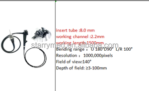 수의학 비디오 내시경 위내시경 대장내시경 동물용 개 고양이 유연한 위내시경 생검 채널 포함 - Product Image 3
