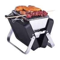 Mallette pliable de haute qualité BBQ Grill Barbecue Outils Portable Mini Charbon BBQ Grills pour activité de plein air Camping Randonnée