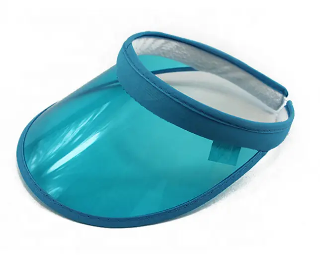 Promotion Cheap Summer Customized Plastic Sun Visor Hat PVC Plastic Sun Visor For UV Protection