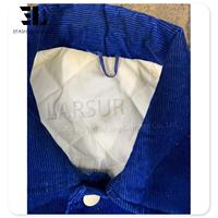 LARSUR Blouson de détresse vintage personnalisé veste universitaire en velours côtelé pour hommes broder Chenille Applique Crop Baseball Letterman vestes