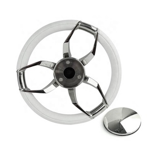 Volante de barco de acero inoxidable 316 de alta calidad, espuma de PU con 6 ruedas, venta al por mayor - Product Image 5
