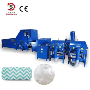 Bedding pillow auto weight control fiber opening automatic pillow filling machine for sale