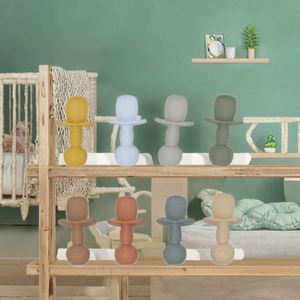 Juego de Cuchara y Tenedor de Silicona de Grado Alimenticio Ecológico para Bebés Recién Nacidos, Libre de BPA, Apto para Lavavajillas, a Prueba de Fugas, No Tóxico - Product Image 2