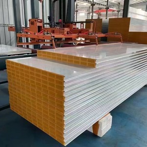 <b>Sandwich</b> <b>Panels</b> PIR Galvanized Steel 2000mm Fire Resistant Prefab House Industrial Design - Product Image 1