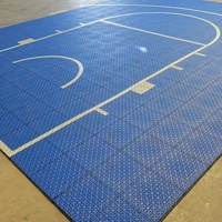 Sistema de Losetas Encajables Portátiles para Canchas de Baloncesto al Aire Libre, Material Plástico PP, Personalizables para Patios Traseros, 3x3, en Venta