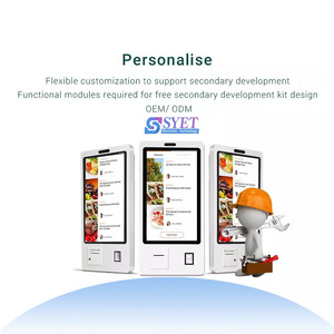 23.6/27/32 Inch Tự Phục Vụ Đặt Hàng Kiosk Trực Tuyến Đặt Hàng Kiosk Thanh Toán Hiển Thị Phần Mềm POS Trong Nhà Hàng Mobile APP Quản Lý - Product Image 5