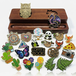 Pin Metálico para Logotipo de Dibujos Animados, Impresión Tipográfica, Broche Esmaltado Antiguo, Pines de Solapa para Sombrero y Ropa - Product Image 3