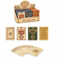 Cartes à jouer personnalisées avec logo, 12 jeux pour boîte de présentation avec estampage à chaud pour cadeaux promotionnels