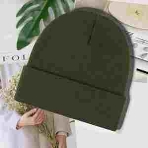Chapeau en tricot avec logo personnalisé, 100% acrylique, cadeau promotionnel d'hiver - Product Image 3