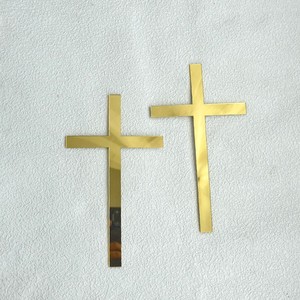 Venta al por mayor Glitter Peace Dove Cross Cake Toppers para <span class=keywords><strong>Primera</strong></span> Comunión Bebé Bautismo Fiesta Decoraciones - Product Image 4