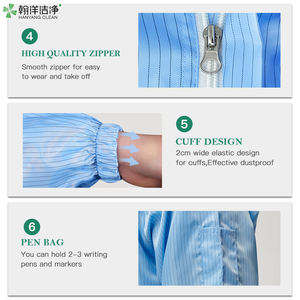 Haute efficacité réutilisable antistatique lavable non pelucheux salle blanche conforme autoclavable global antistatique ESD pour l'énergie électrique - Product Image 5