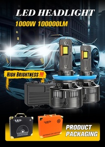 Phare LED Super Lumineux 300W 60000lm <span class=keywords><strong>F4</strong></span> H4 H1 H7 H11 9005 9006 9012 Canbus pour <span class=keywords><strong>Voiture</strong></span> Ampoules Phare LED Auto H4 - Product Image 2