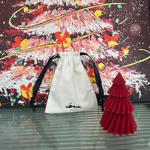 Custom Small Wholesale Personalized Cotton Dust <b>Pouch</b> With Black Ribbons Cotton <b>Drawstring</b> Bag - Product Image 5