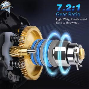 맞춤 제작 7.2:1 고품질 베이트캐스팅 릴, 부드러운 장거리 캐스팅, 내구성 좋은 금속 소재의 민물 및 바다 겸용 낚시 릴 - Product Image 3
