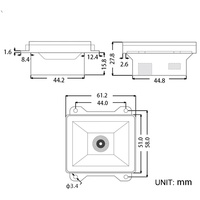 Module de scanner de codes-barres 1D 2D QR GM872 DC5V avec interface USB UART pour Android, Windows, Arduino
